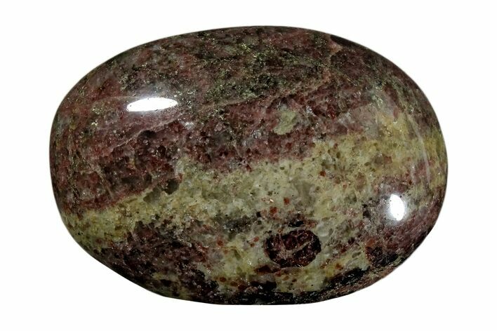 Polished Garnetite (Garnet) Pebble - Madagascar #171748